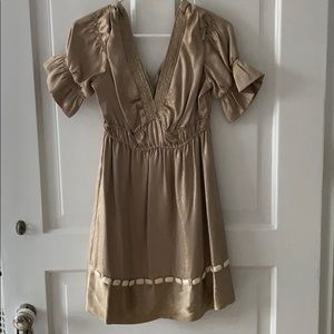 Gold designer dress